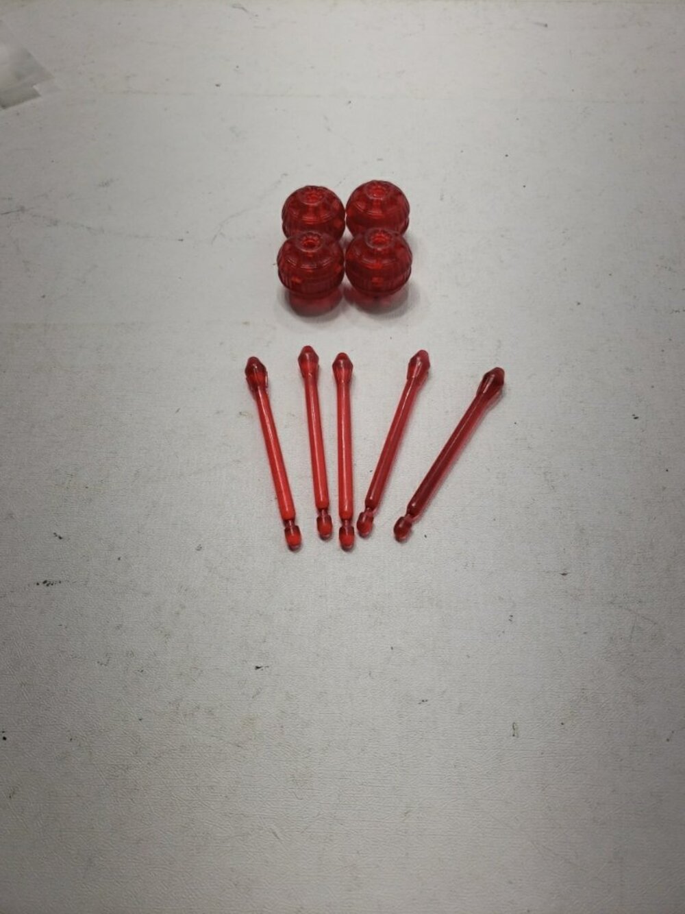 Star Wars Jango Fett Slave I 2002 Red Missiles Sonic Charges Parts Lot